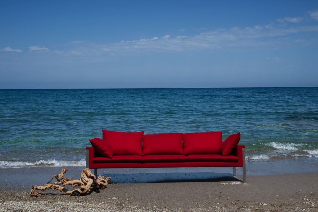 Taking your couch on holiday isn't the most practical of ideas